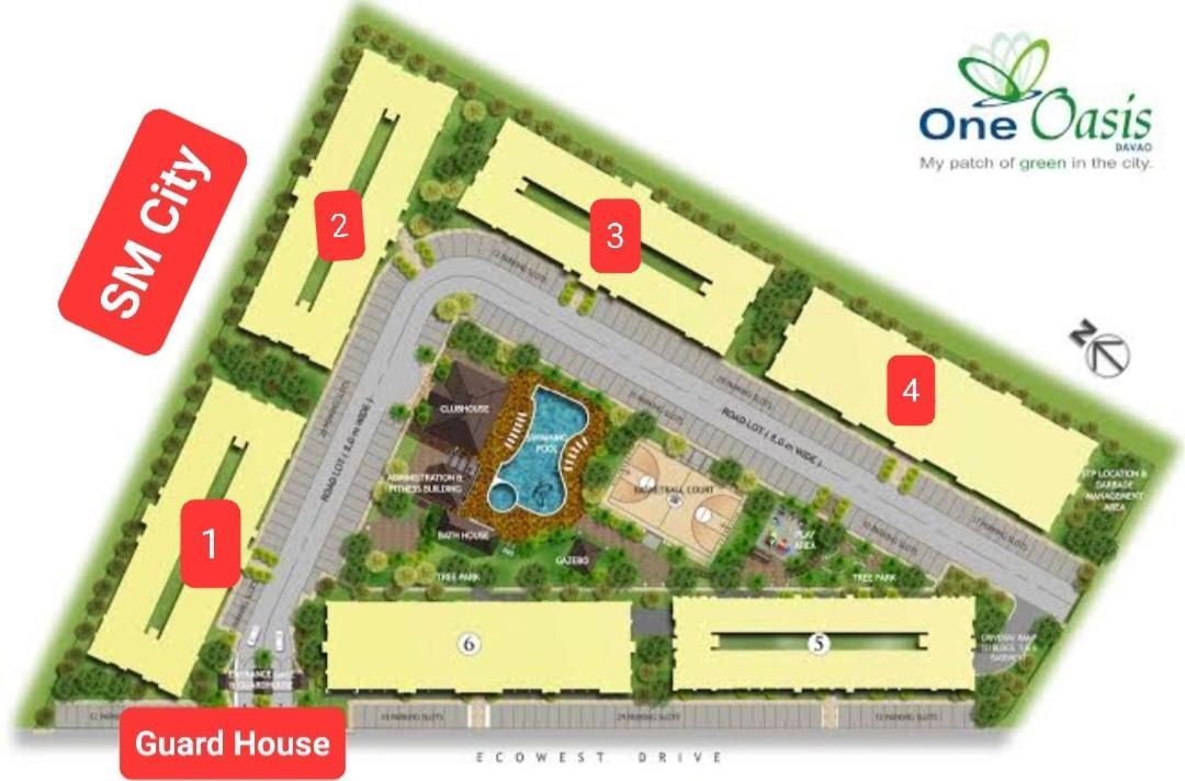 Ri'S One Oasis W Free Pool Back Of Sm City Mall Davao City Esterno foto